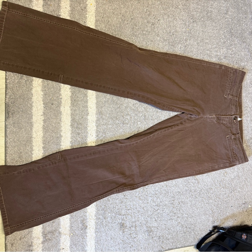 Brown Flared Pants